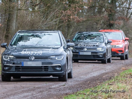 VW Golf 8 - bei Testfahrten erwischt