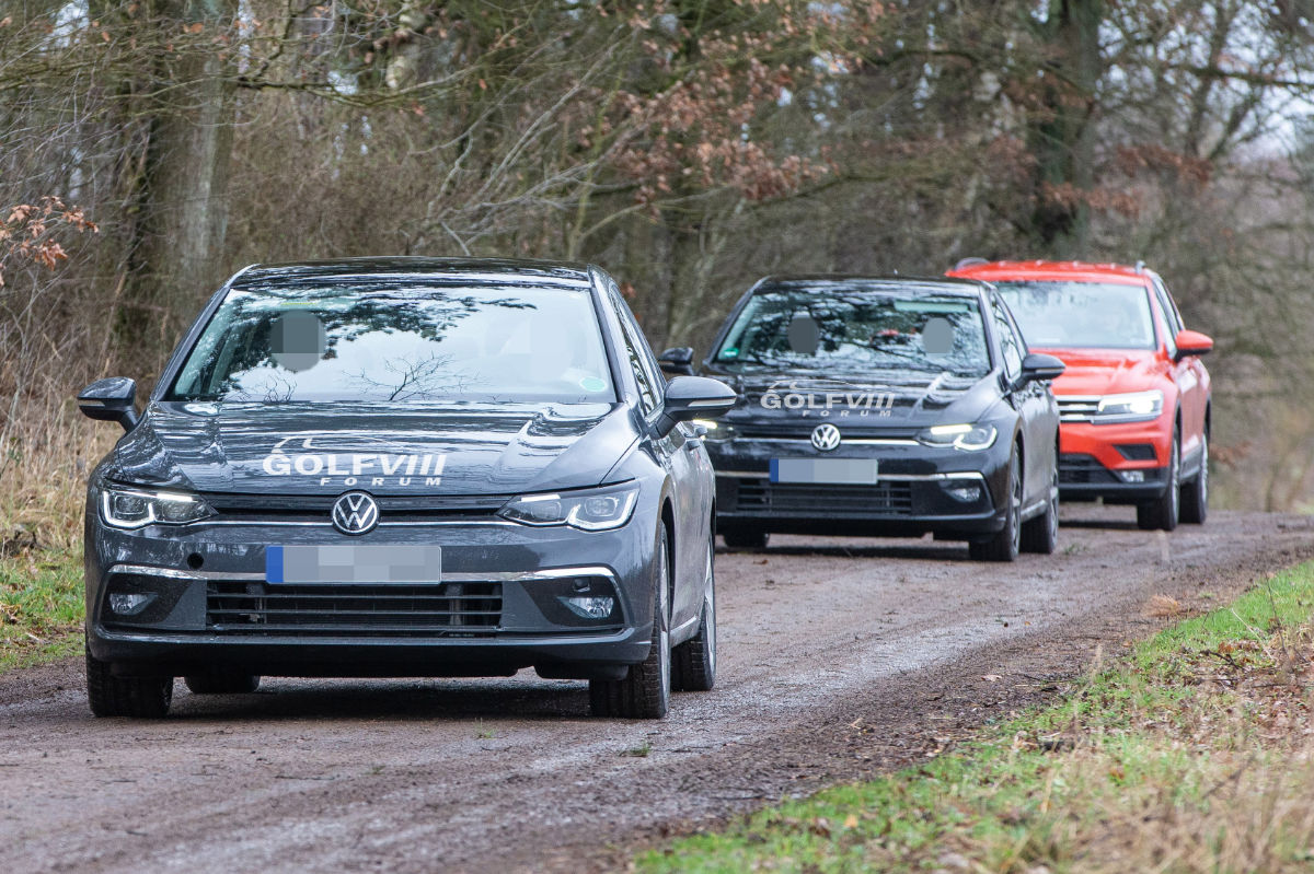 VW Golf 8 - bei Testfahrten erwischt